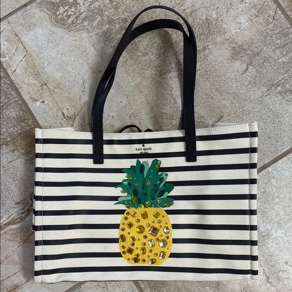Kate Spade Canvas Pineapple Tote